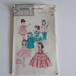 Butterick #7975 14.5" Vintage Doll Pattern